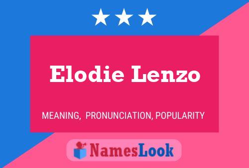 Elodie Lenzo பெயர் போஸ்டர்