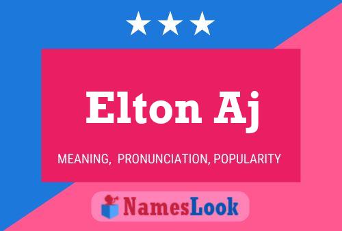 Elton Aj பெயர் போஸ்டர்