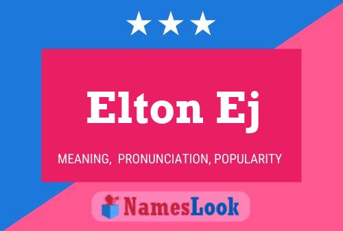 Elton Ej பெயர் போஸ்டர்