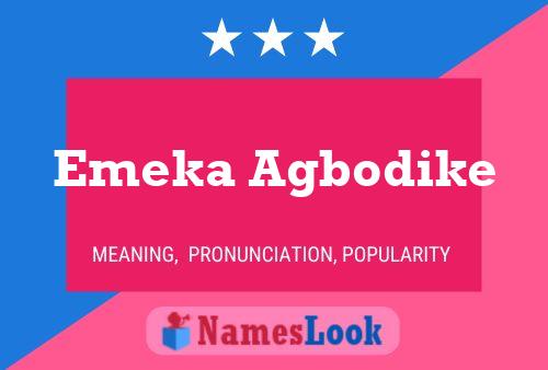 Emeka Agbodike பெயர் போஸ்டர்