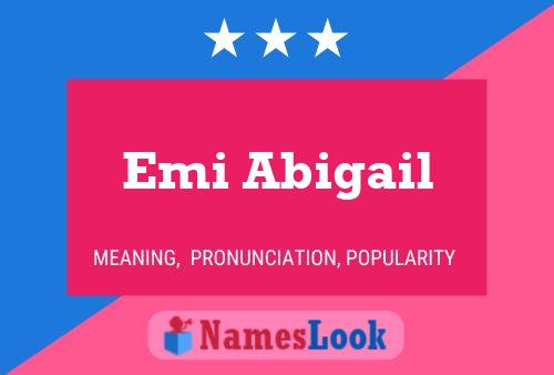 Emi Abigail பெயர் போஸ்டர்