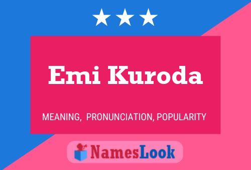 Emi Kuroda பெயர் போஸ்டர்