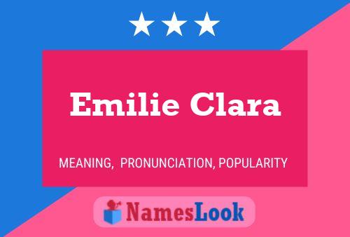 Emilie Clara பெயர் போஸ்டர்