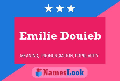 Emilie Douieb பெயர் போஸ்டர்