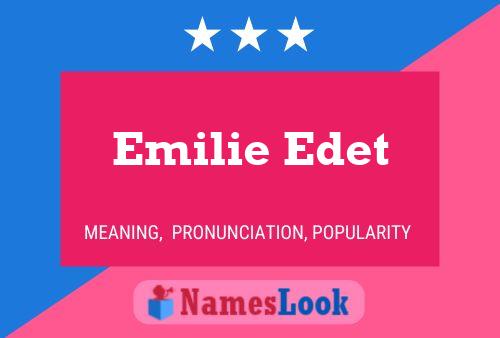 Emilie Edet பெயர் போஸ்டர்