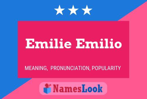 Emilie Emilio பெயர் போஸ்டர்