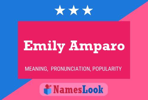 Emily Amparo பெயர் போஸ்டர்