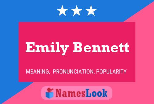 Emily Bennett பெயர் போஸ்டர்