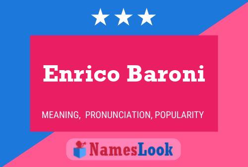 Enrico Baroni பெயர் போஸ்டர்