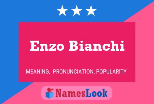 Enzo Bianchi பெயர் போஸ்டர்