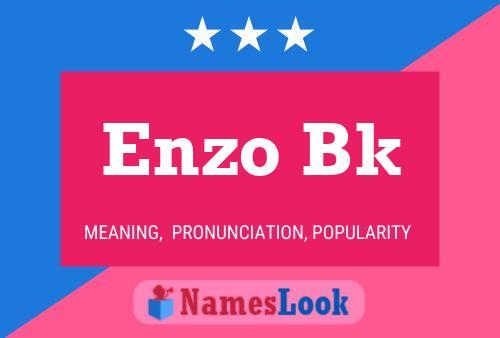 Enzo Bk பெயர் போஸ்டர்