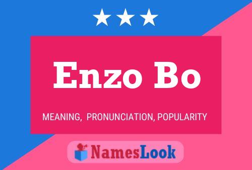 Enzo Bo பெயர் போஸ்டர்