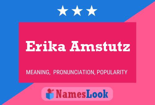 Erika Amstutz பெயர் போஸ்டர்