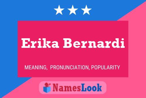 Erika Bernardi பெயர் போஸ்டர்