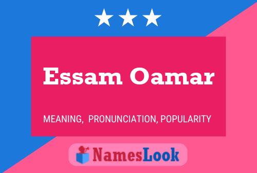 Essam Oamar பெயர் போஸ்டர்