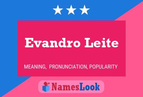 Evandro Leite பெயர் போஸ்டர்