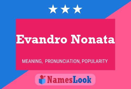 Evandro Nonata பெயர் போஸ்டர்