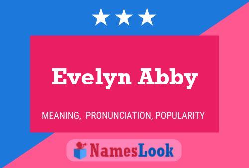 Evelyn Abby பெயர் போஸ்டர்