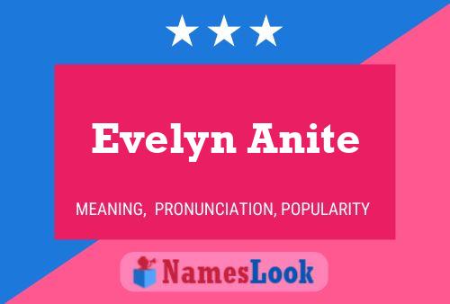 Evelyn Anite பெயர் போஸ்டர்