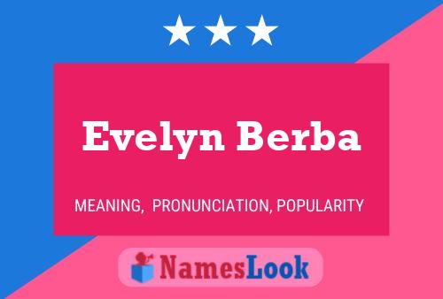 Evelyn Berba பெயர் போஸ்டர்