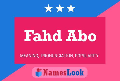 Fahd Abo பெயர் போஸ்டர்