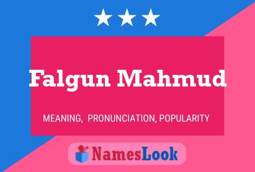 Falgun Mahmud பெயர் போஸ்டர்