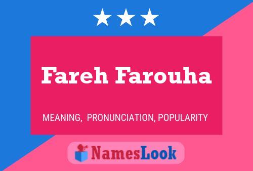 Fareh Farouha பெயர் போஸ்டர்