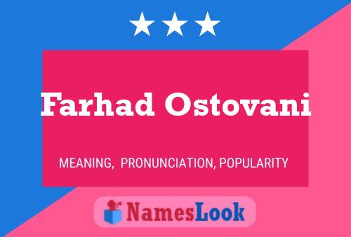 Farhad Ostovani பெயர் போஸ்டர்