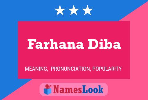 Farhana Diba பெயர் போஸ்டர்