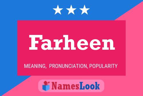 Farheen பெயர் போஸ்டர்