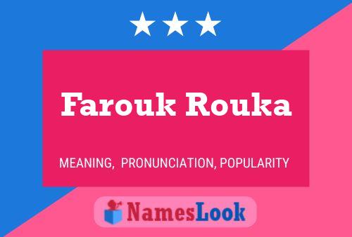 Farouk Rouka பெயர் போஸ்டர்