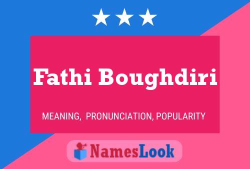 Fathi Boughdiri பெயர் போஸ்டர்