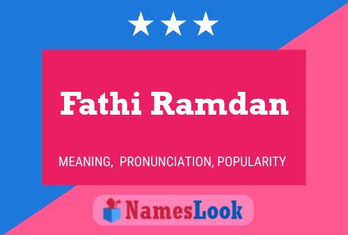 Fathi Ramdan பெயர் போஸ்டர்