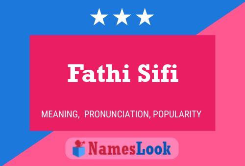 Fathi Sifi பெயர் போஸ்டர்