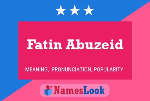 Fatin Abuzeid பெயர் போஸ்டர்