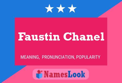 Faustin Chanel பெயர் போஸ்டர்