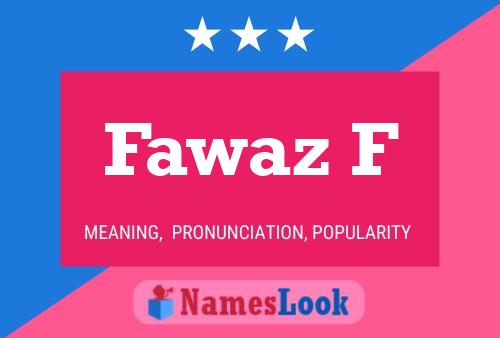 Fawaz F பெயர் போஸ்டர்