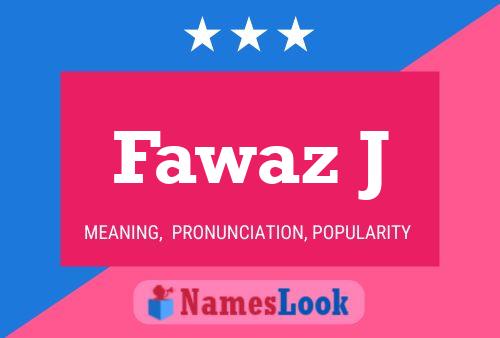 Fawaz J பெயர் போஸ்டர்