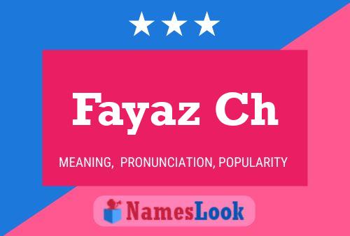 Fayaz Ch பெயர் போஸ்டர்