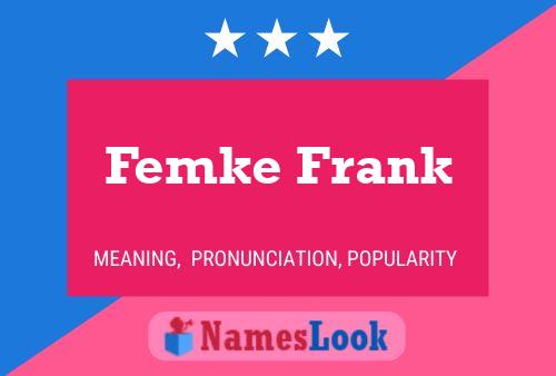 Femke Frank பெயர் போஸ்டர்