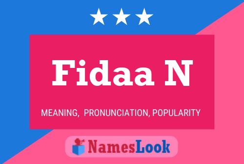 Fidaa N பெயர் போஸ்டர்