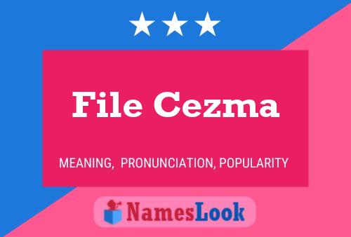 File Cezma பெயர் போஸ்டர்