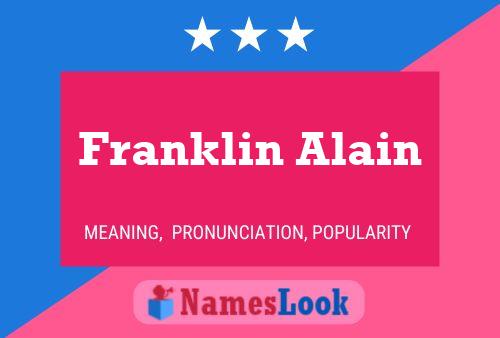 Franklin Alain பெயர் போஸ்டர்