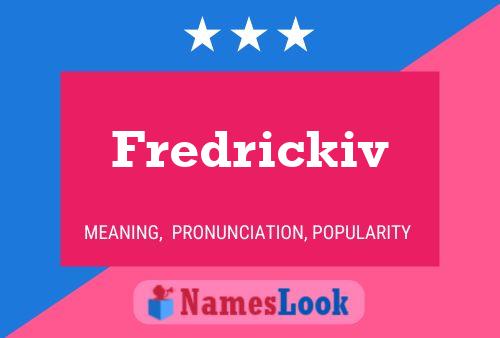 Fredrickiv பெயர் போஸ்டர்