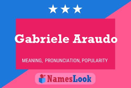 Gabriele Araudo பெயர் போஸ்டர்