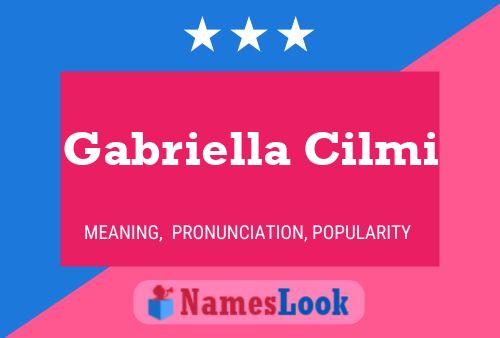 Gabriella Cilmi பெயர் போஸ்டர்