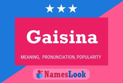 Gaisina பெயர் போஸ்டர்