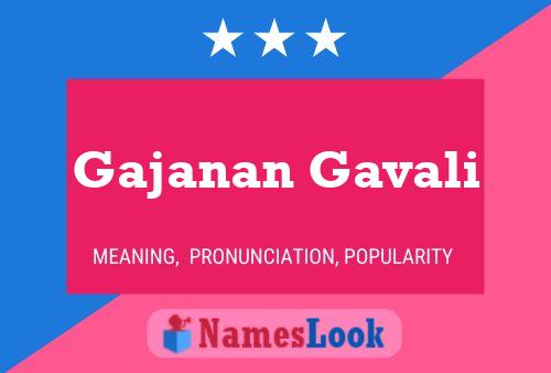 Gajanan Gavali பெயர் போஸ்டர்