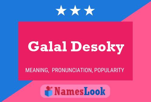 Galal Desoky பெயர் போஸ்டர்