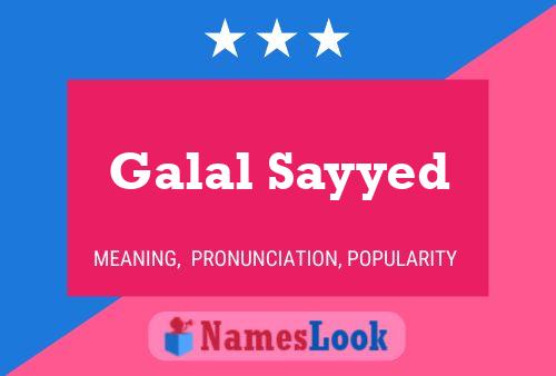 Galal Sayyed பெயர் போஸ்டர்